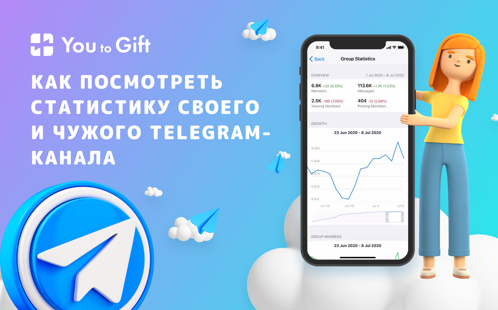 Как посмотреть статистику своего и чужого Telegram-канала